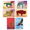 Better Office Products All Occasion Metallic Greeting Cards & Envs, Box Set, 4in x 6in 6 Metallic Wild Animal Designs, 50PK 64555 - alternate 1